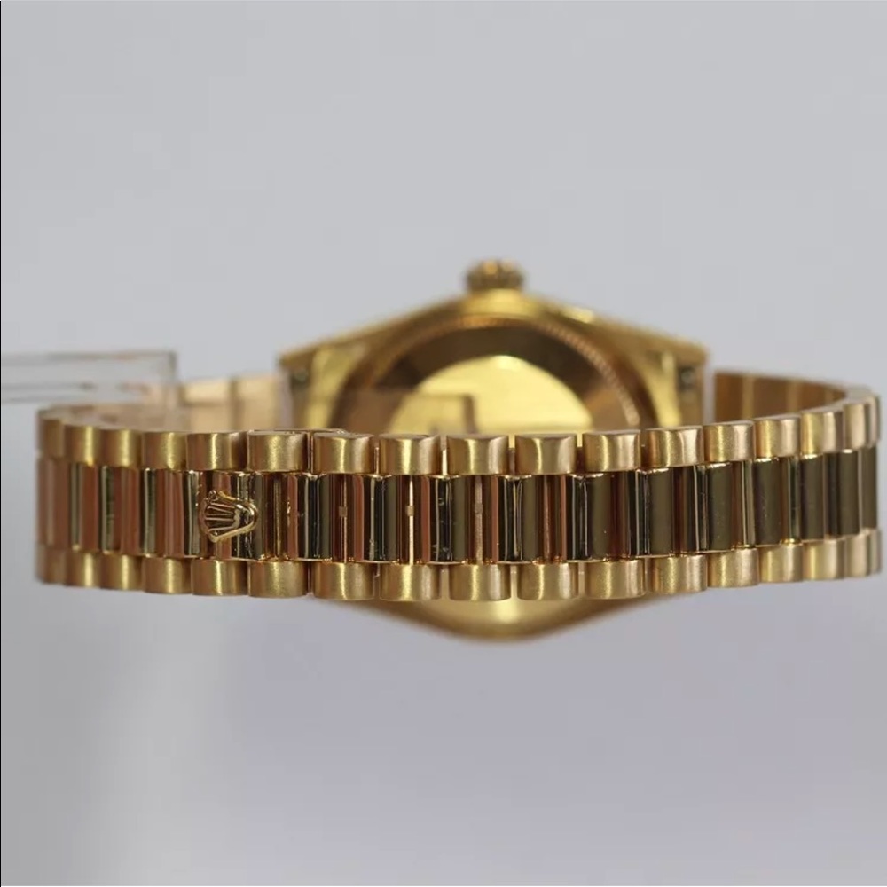 Rolex Mid Size 18k Yellow Factory Diamonds - Picture 4 of 5